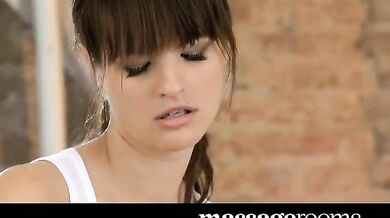 Her big tits and little feet satisfy his cock