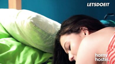 Curly Hair Chick Sofi Smile Fucked By Cleaning Guy - HORNY HOSTEL