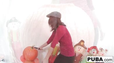 Brunette babe Kristina Rose has fun